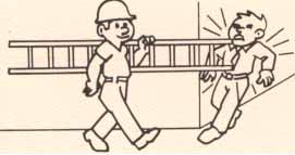 Seguridad en el trabajo: escaleras manuales
